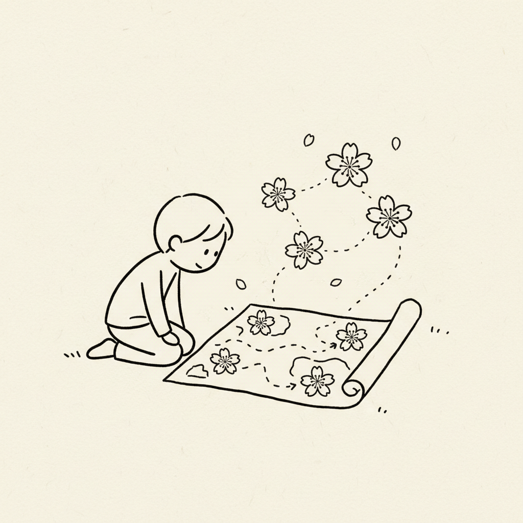 Maps & Cherry Blossoms