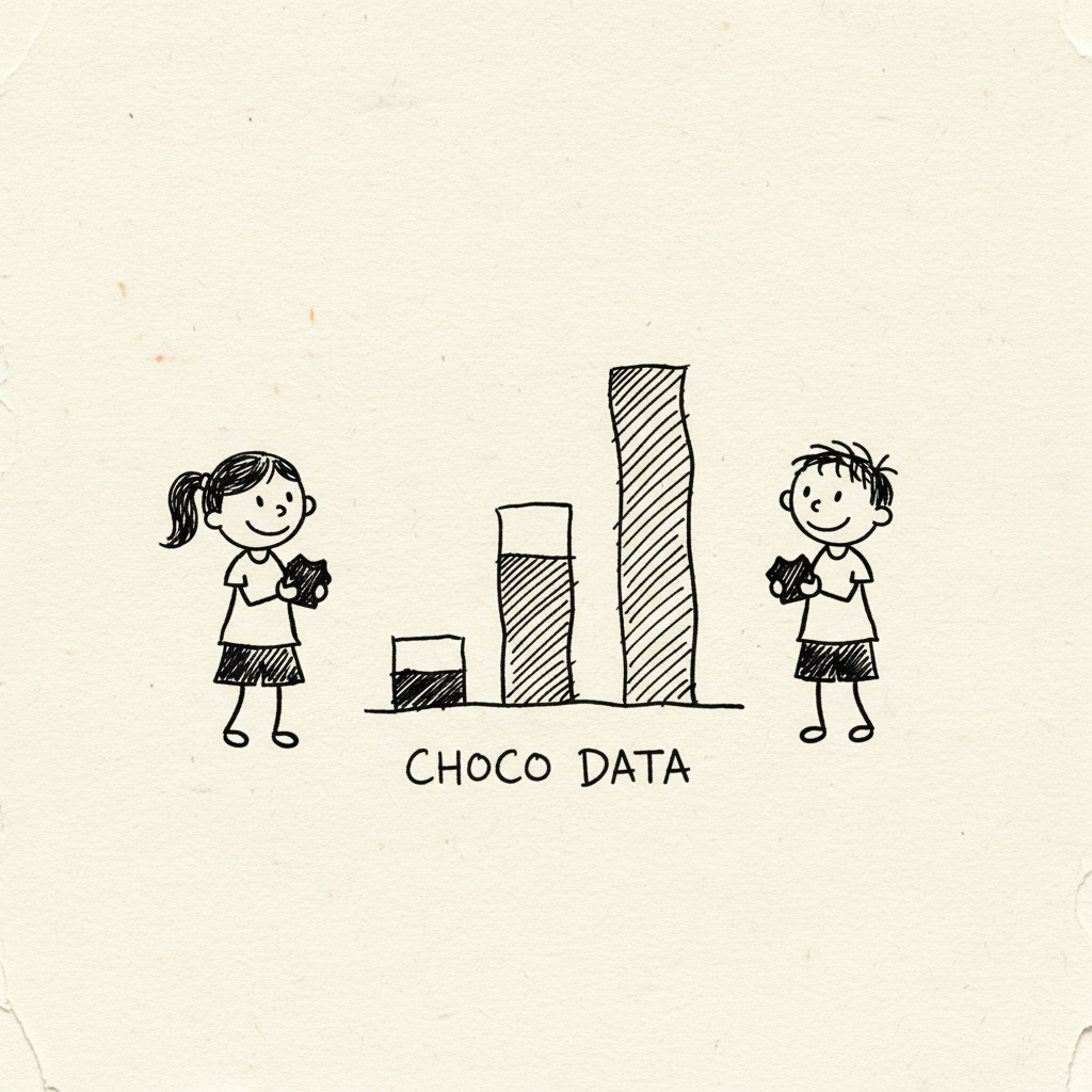 Chocolates, Vowels and Stacked Bar Graphs